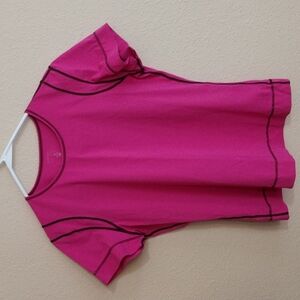 Athleta Short Sleeve Athletic Pink Shirt size medium
